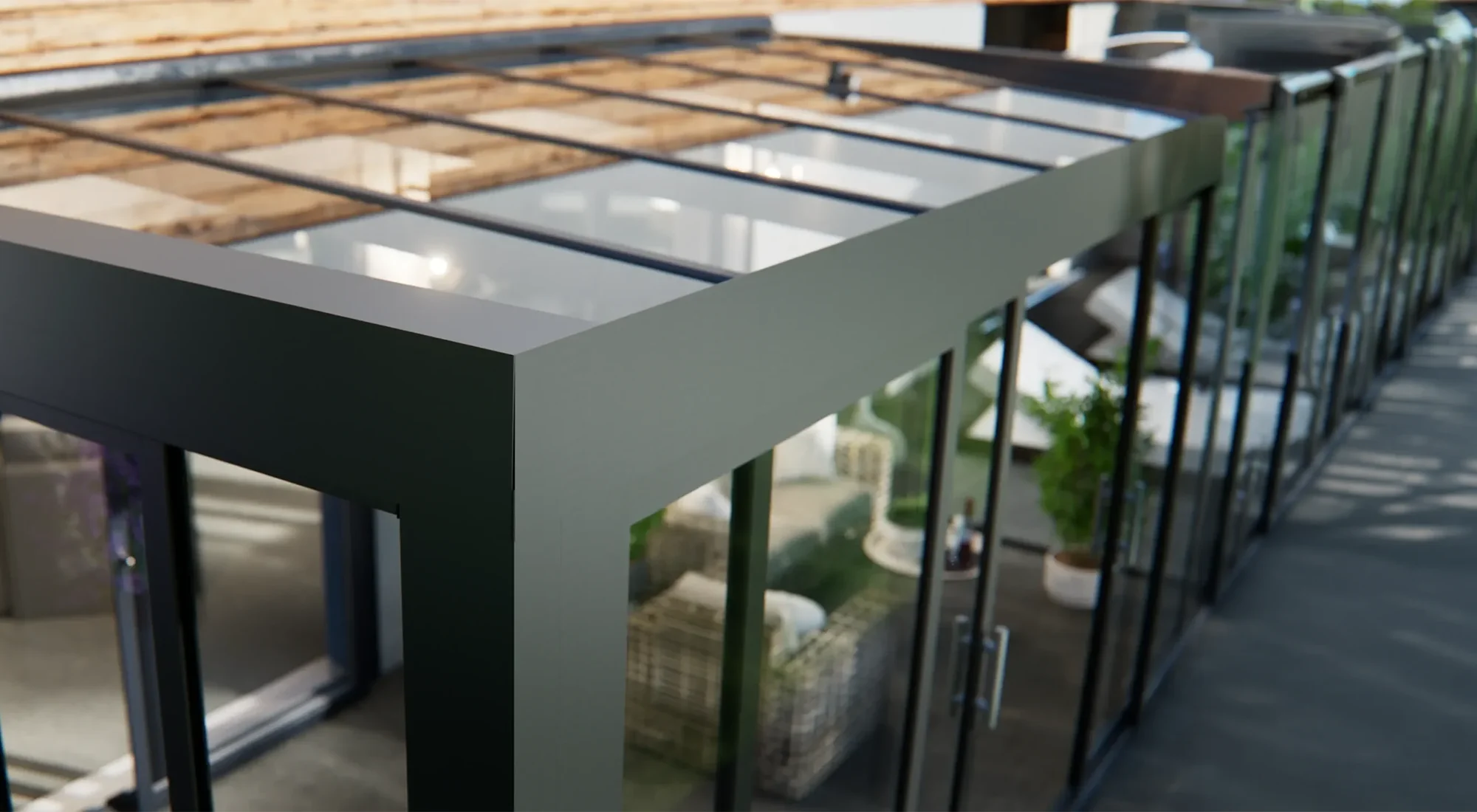 Cubo Line veranda van EG Veranda